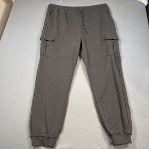 Hype Athletic Cargo Fleece Sweatpants Mens 4XL Gray Joggers NWT